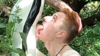 Rubber Outdoor Piss Drinker & Throatfuck