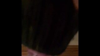 Sissy Passionately Sucking Dildo