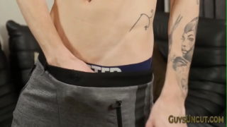 Skinny Uncircumcised Teen Twink Tugs