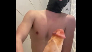 Slutty Teen Sucking Big Dildo