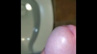 Solo Stroking In Bathroom At Work! Boss Is Pissed!