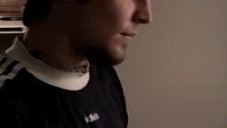 Solo Young Man Pisses In A Glass Before Making His Dick Cum