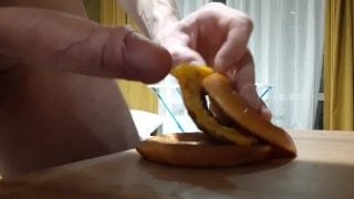 Sporty Teen Fucks Burger With His Big Dick