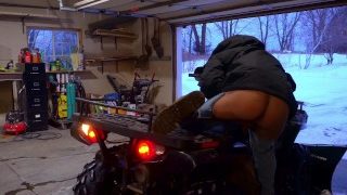 Steamy Hot Piss And Ass On The Driveway