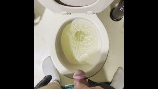Straight Teen Takes A Long Piss