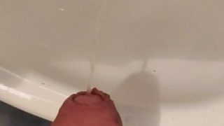 Struggling To Piss With Erection/ Pissing With Hard Dick