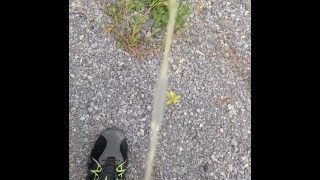 Taking A Piss On Country Road