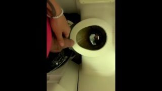 Teen Piss On The Airplane Toilet – Thick Soft Uncut Cock