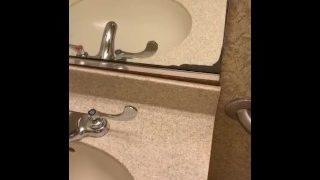 Teen Pisses And Play With His Dick In Work Bathroom