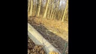 Teen Public Jerking Cumming And Pissing In Woods – Almost Got Caught