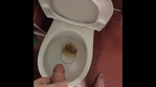 The Guy Pisses In The Toilet For A Long Time