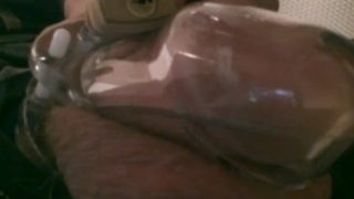 Thedudewhosadude Pisses Through His Cock Cage
