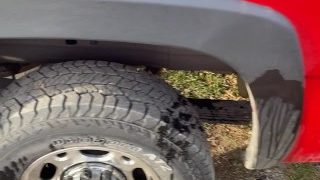 Twink Peeing Pissing Washing Bears Truck Public Urination
