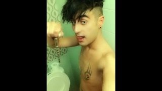 Twink Piss Through Sounding Tube At The College Bathroom – Cock Sounding