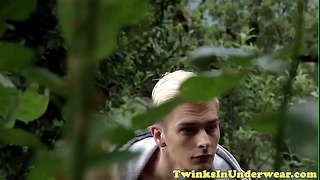Twunks Dick Sucked After Rimming Ass Outdoors