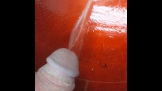 Uncut Boy Peeing In Sink