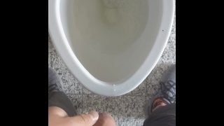 Uncut Boy Peeing In The Toilet