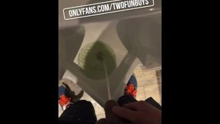 Uncut Cock Public Pissing