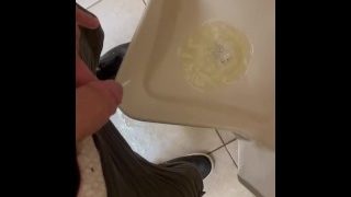 Urinal Pissing Public Restroom
