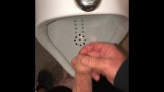 Very Risky POV Pissing & Masturbating In A Public Washroom Where Anyone Could Of Walked In On Me