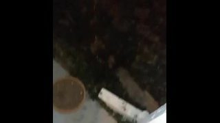 Watch Me Make A Mess Outside With My Cock Full Of Piss After A Massive Nut