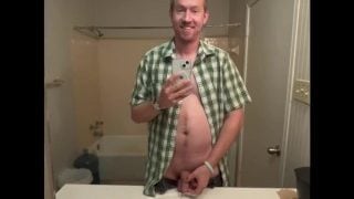 Weird Blonde Man Peeing In The Bathroom Sink Like An Asshole