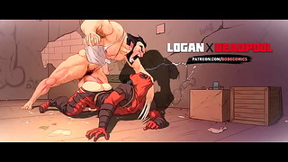 Wolverine Macetando O Deadpool Boobocomis Logan X Deadpool