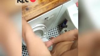 Zaneandrews Pissing In The Toilet, Wanking And Cumming All Over Myself