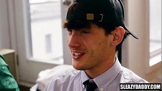 Step Sons Taking Care Of Step Fathers Cocks