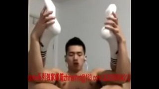 Asian Guy Cum at Webcam