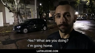 Sexy Latin Twink Gags on Big Cock