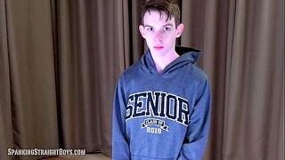 Straight Younger Boy Lectured and Spanked Nasty
