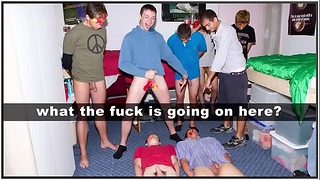 GAYWIRE – All Hell Brookes In The Dorm Room With Frat Hazing Ritual