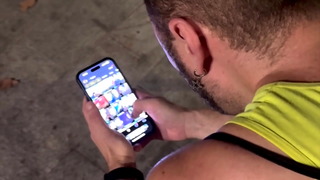 Night Cruising close to Axel Hotel Barcelona Grindr HookUp Hot Couple Double Huge Facial Cumshot