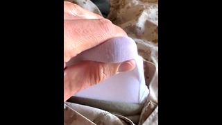 Jerking off wearing the sarge’s tighty whities and one of the USMC uniforms from a past hookup!