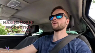 Vlog Steamy Forest Hookup with a Hiker Raw Blowjob and Cum Eating with Passion Maxime Horns