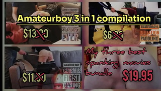 Amateurboy 3 in 1 spanking compilation promo