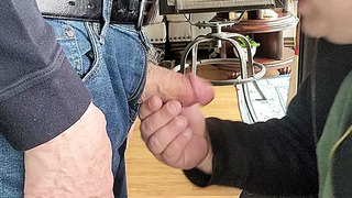 Rd.2 Johnny,and me swallowing his thick, 79 yr. old Italian meat and his cum. #jimmyflufferporn email jimthedicksucker at yahoo.