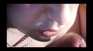 Amature blowjob with cum swallow