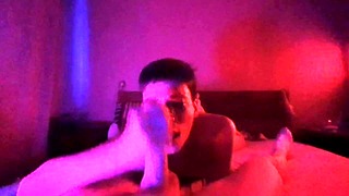 Twink suck a huge dick and swallow cum