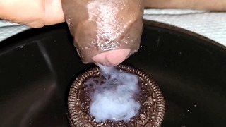 Hubby own Cum swallow