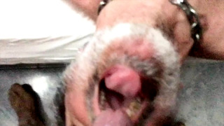 Swallowing huge construction worker's cumload