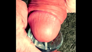 Swallowing My Own Cum From A Shot glass. My Pumped Cock Cums Twice Fleshlightman1000
