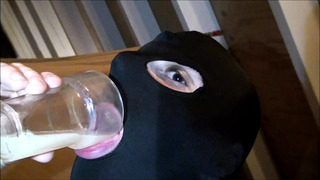 Twink swallows 8 Loads of cum! Frozen cum!