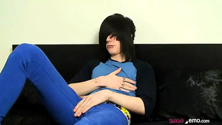 Twink Josh Osbourne Caressing His 8 Inch Uncut Cock