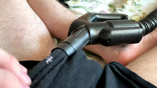 vacuum cleaner sucks in my socks, feet and dirty panties