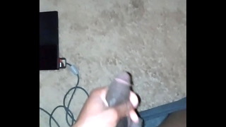 Quick massage of balls and dick