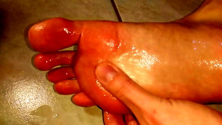 Cumming on my feet
