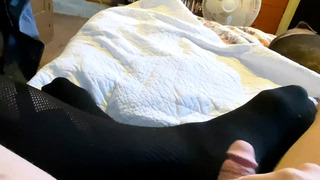 Pup Chance Uses His Dick to Play with His Feet