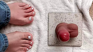 Getting ready for a foot job